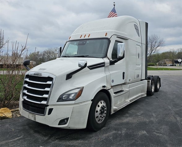White semi-truck