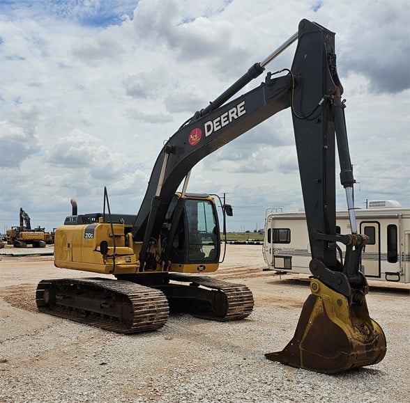 Yellow excavator